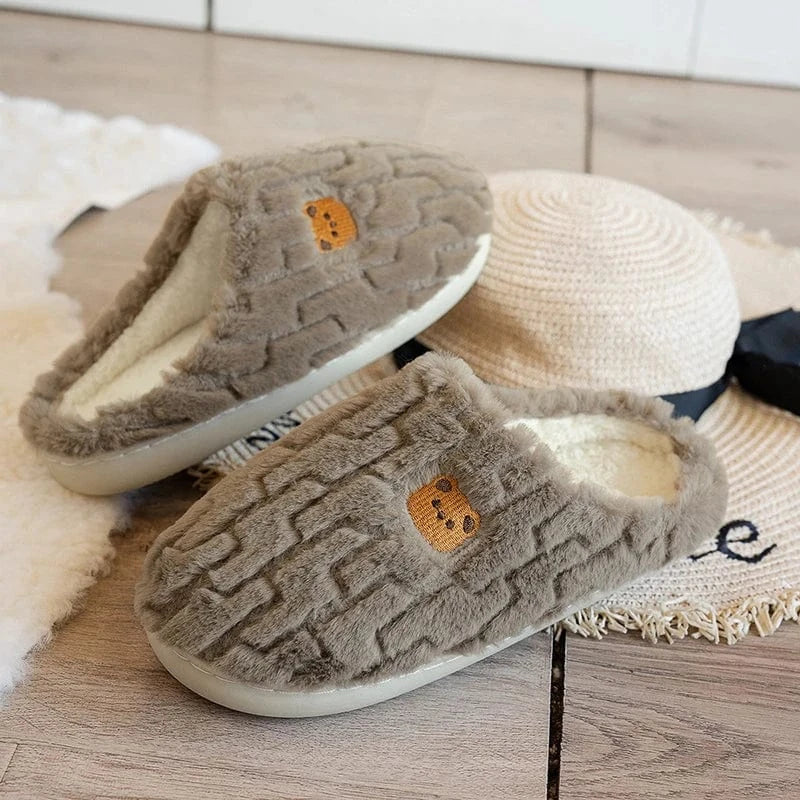 Chaussons chauds femme - Bears