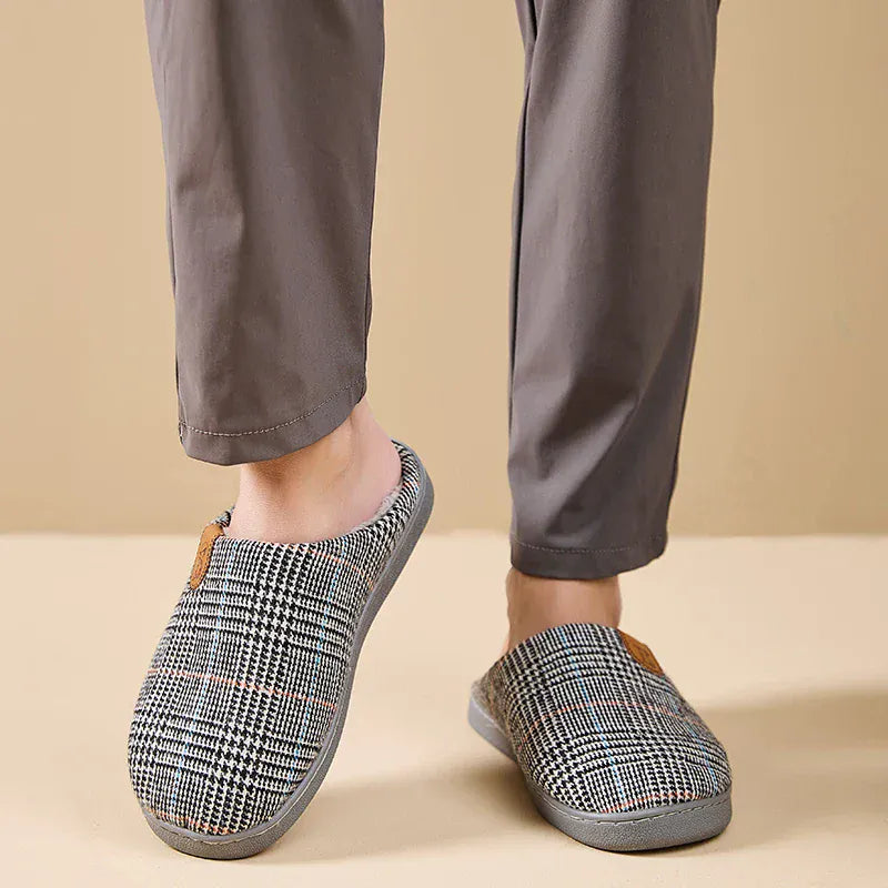 Chaussons chauds pour homme