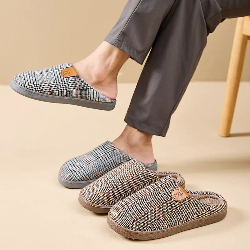 Chaussons chauds pour homme