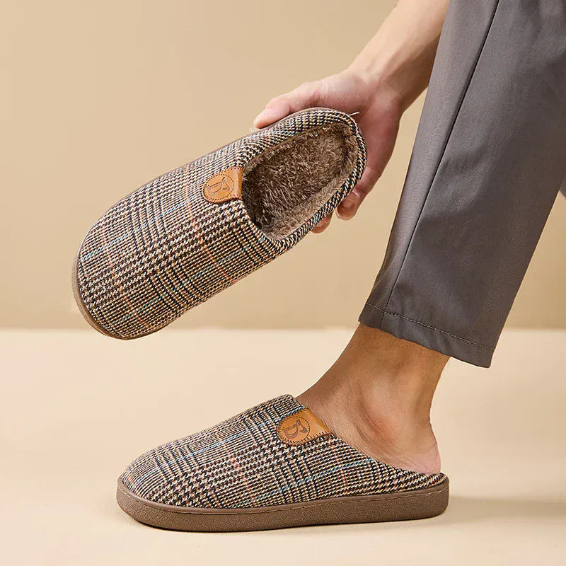 Chaussons chauds pour homme