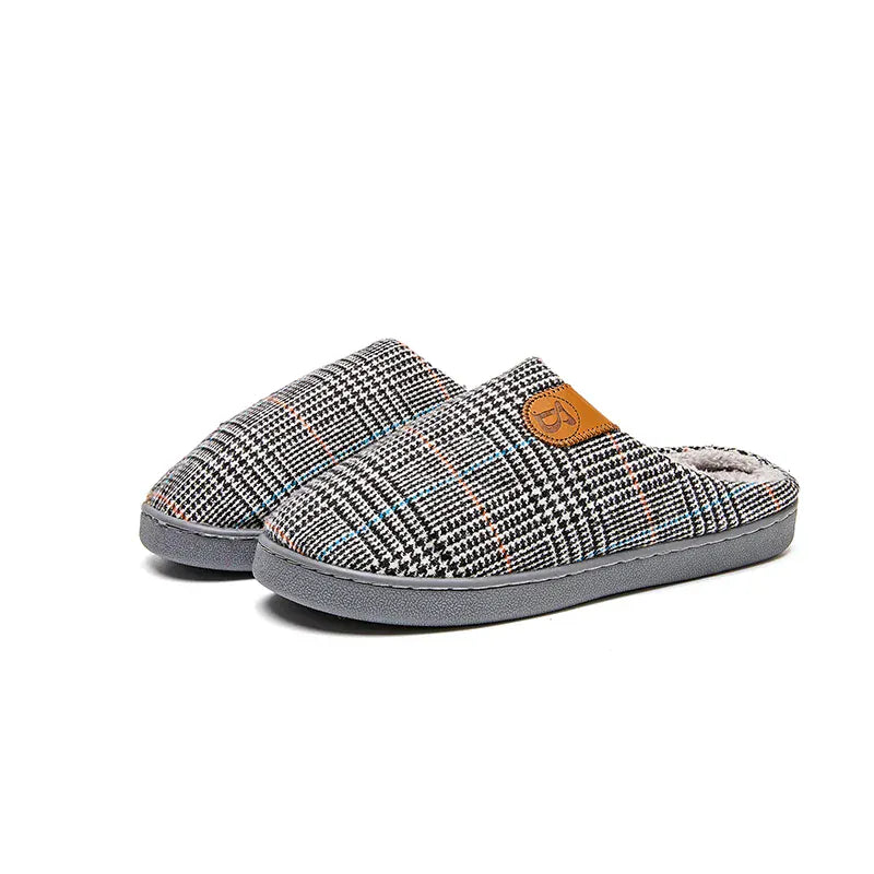 Chaussons chauds pour homme Gris / 35-36