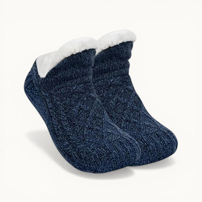 Chaussons chaussettes - Neige Bleu marine / 35-39