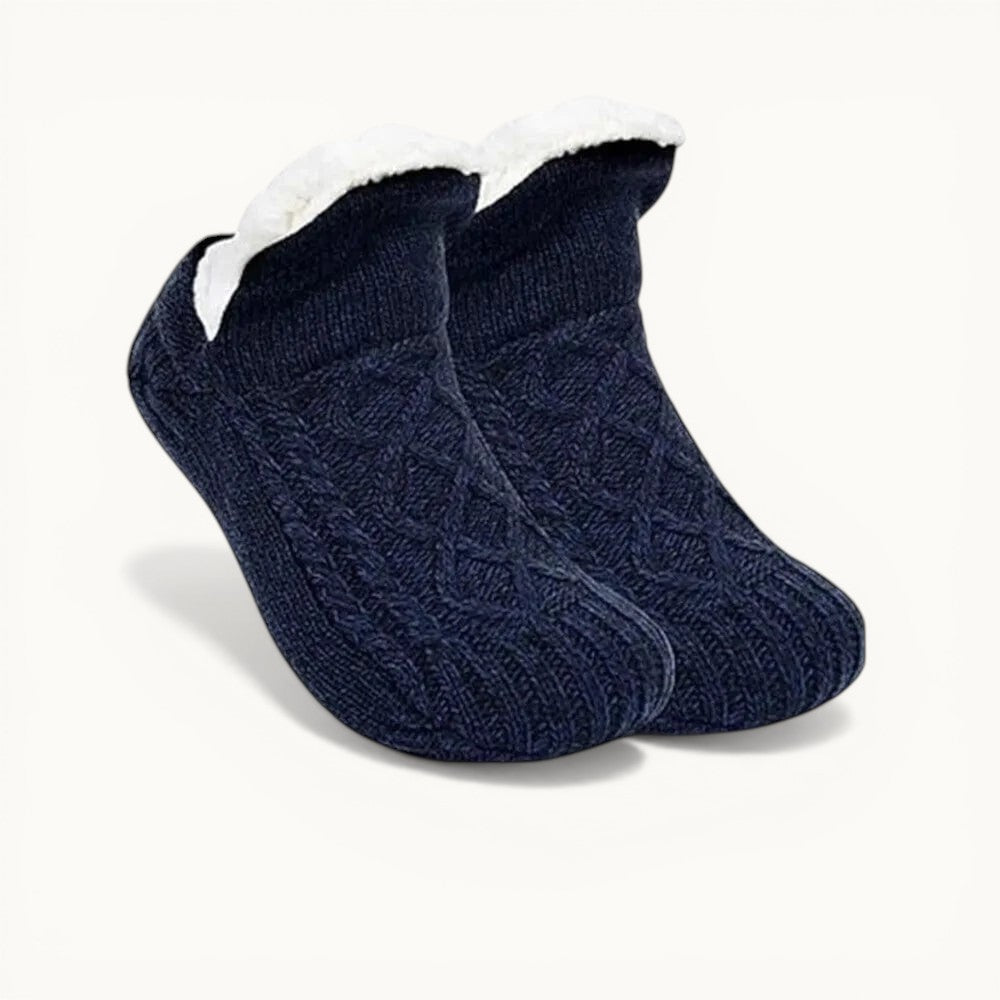 Chaussons chaussettes - Neige Noir / 35-39