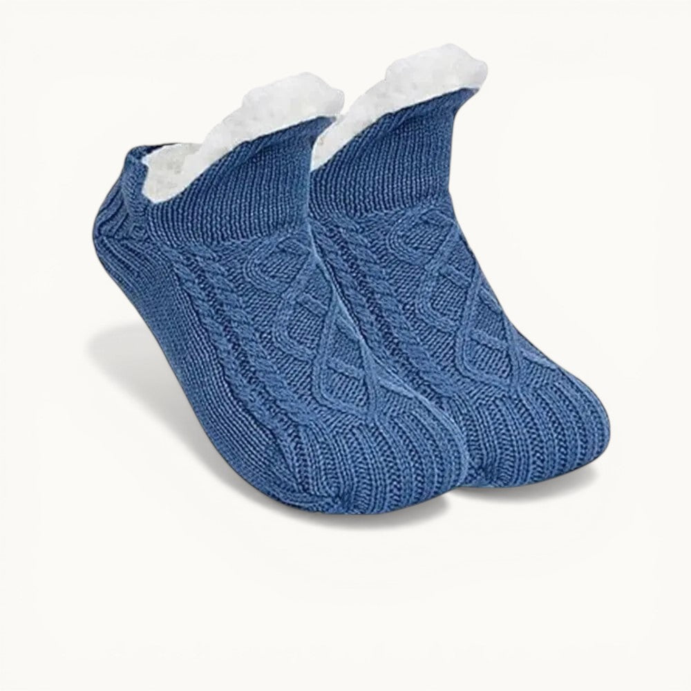 Chaussons chaussettes - Neige Bleu / 35-39