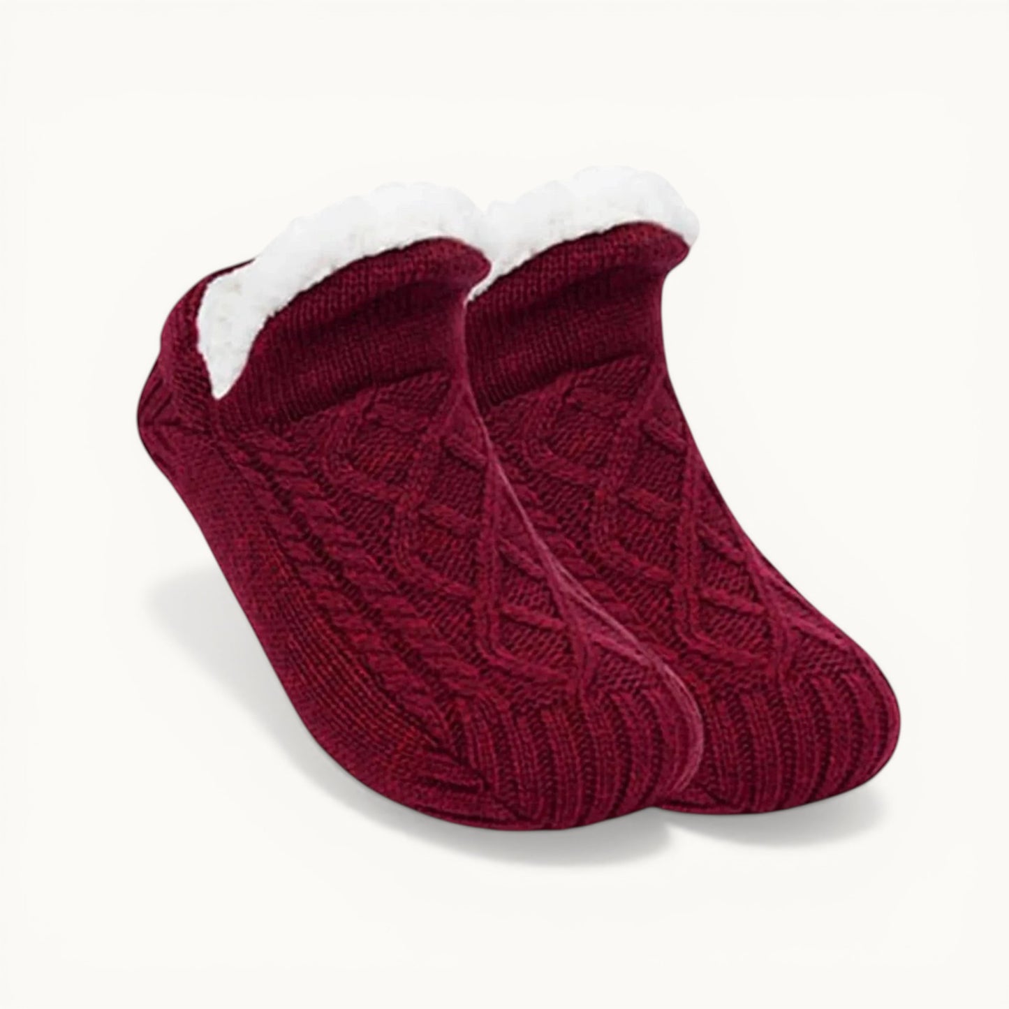 Chaussons chaussettes - Neige Rouge / 35-39