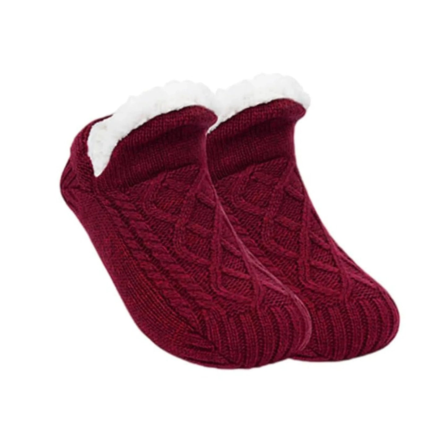 Chaussons chaussettes - Neige Rouge / 35-39