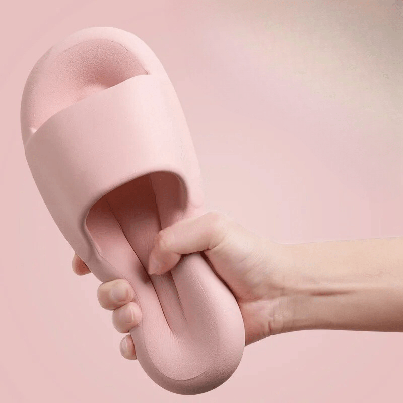 Chaussons claquettes à semelle épaisse Rose / 35-36