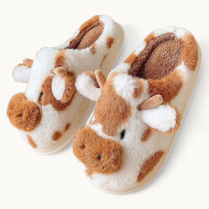 Chaussons - Cow Marron / 35-36