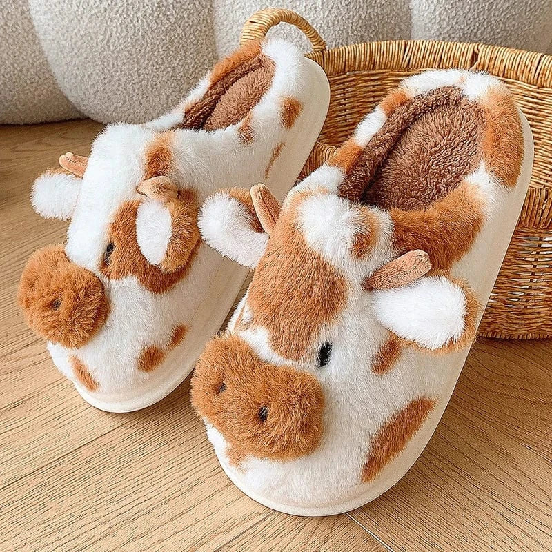 Chaussons - Cow Marron / 35-36