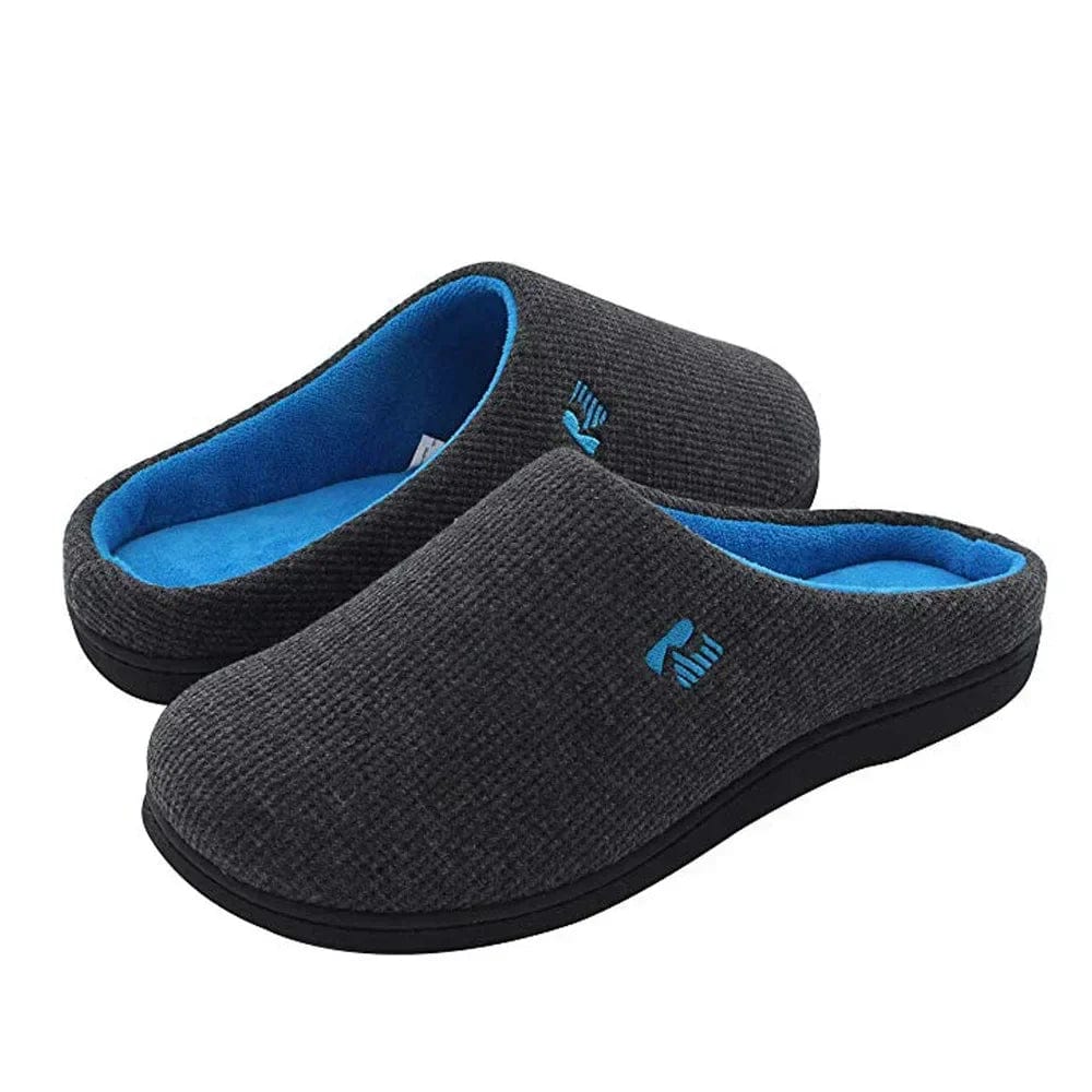 Women Men Winter Thick Sole House Warm Slippers Fama Arch Slow Rebound Gel Memory Sponge Sedex Durable TPR Cloth Slippers