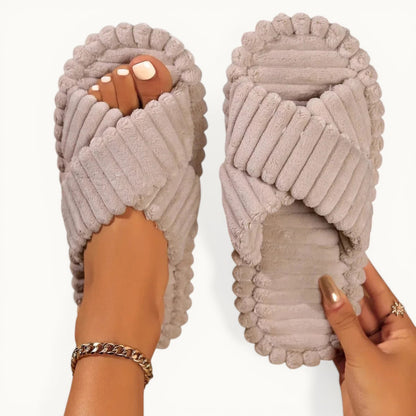 Chaussons d'intérieur | Femme été Crème / 35-36