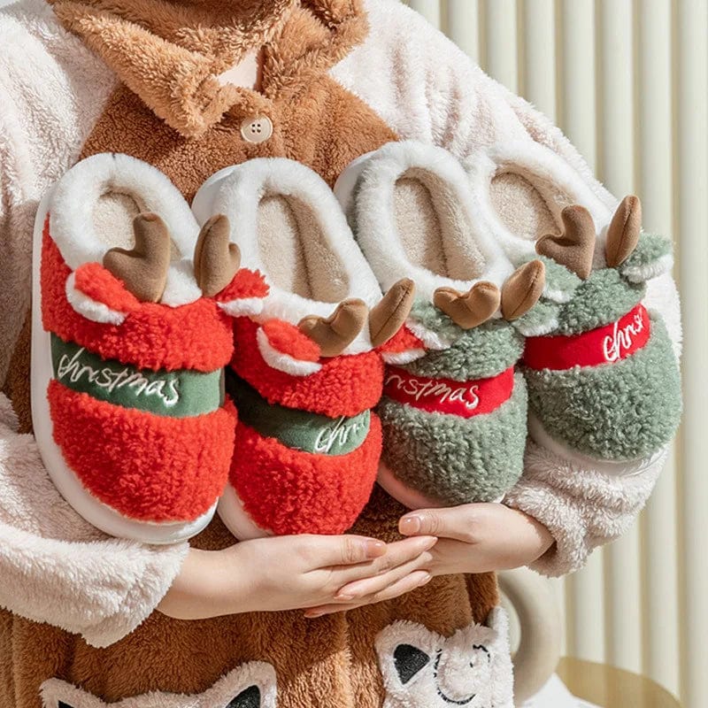 Chaussons de Noël Renne