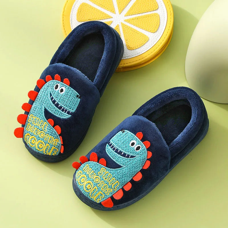 Chaussons Dinosaure Enfant Bleu marine / 25-26