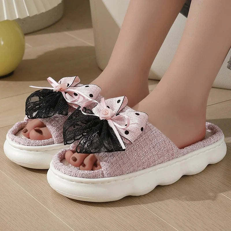 chaussons élégants femme - Noeuds