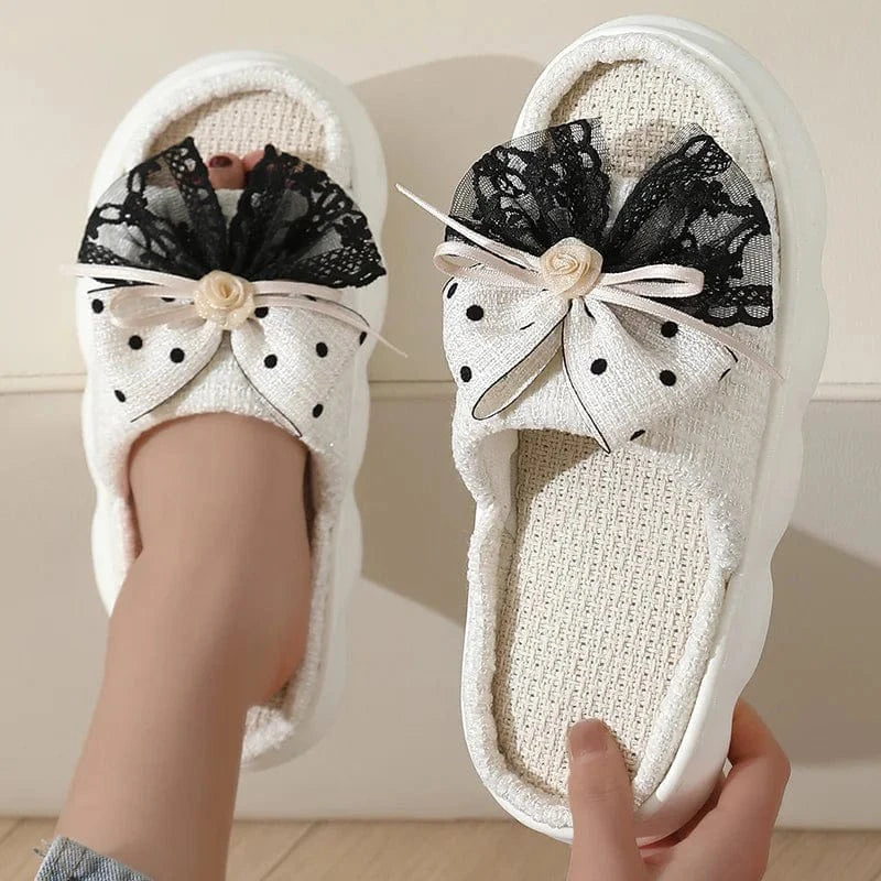 chaussons élégants femme - Noeuds