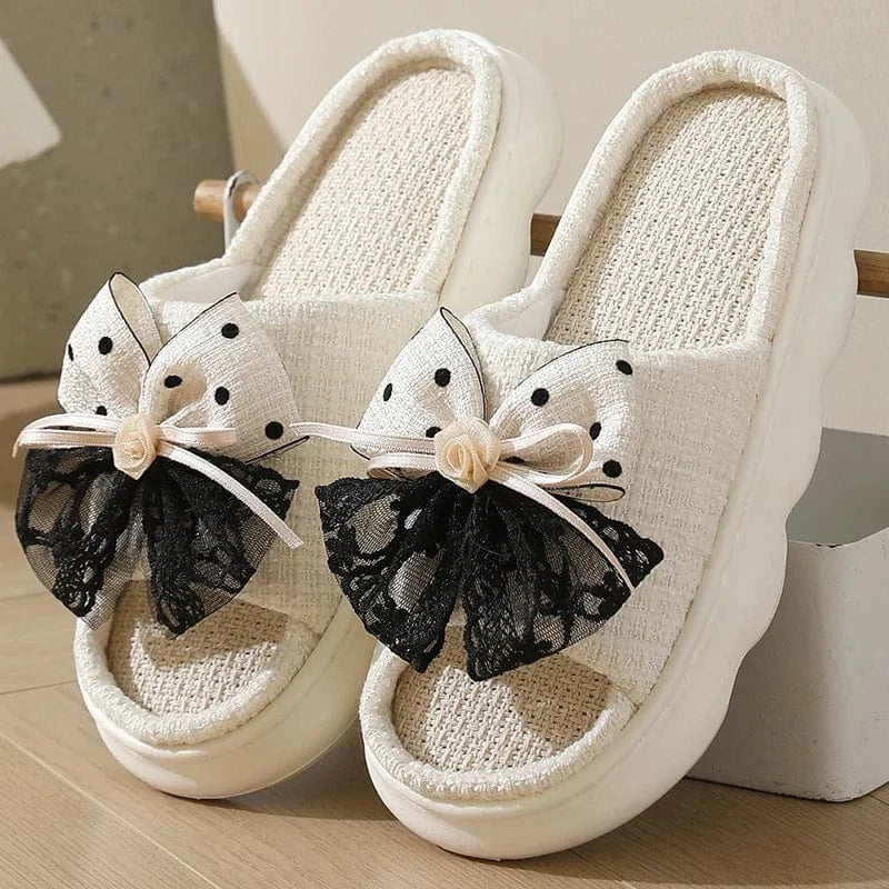 chaussons élégants femme - Noeuds