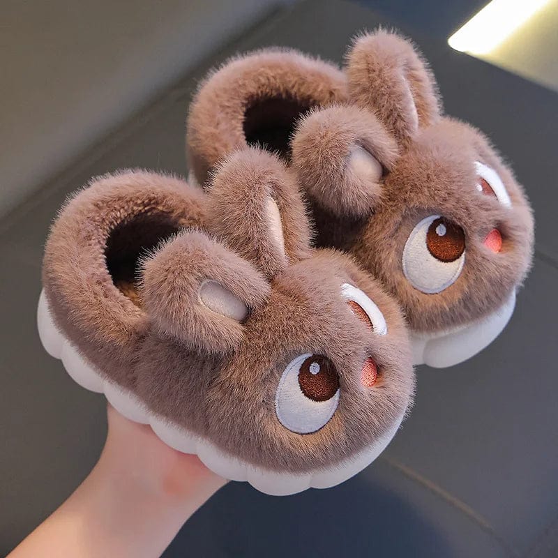 Chaussons Enfant 3D Lapin Marron 1 / 21-22