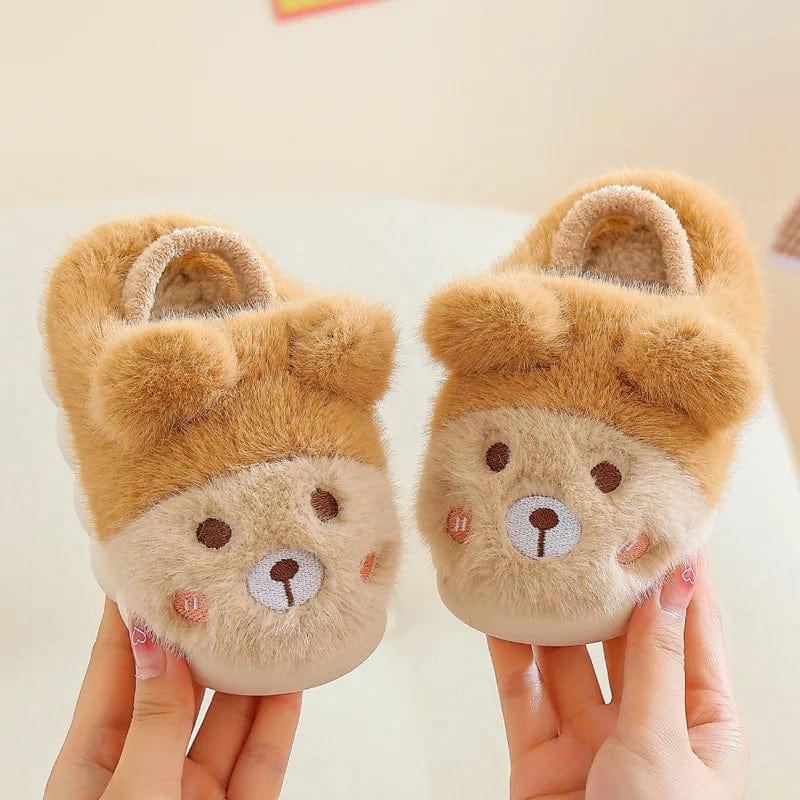 Chaussons Enfant Animaux Crème / 19-20