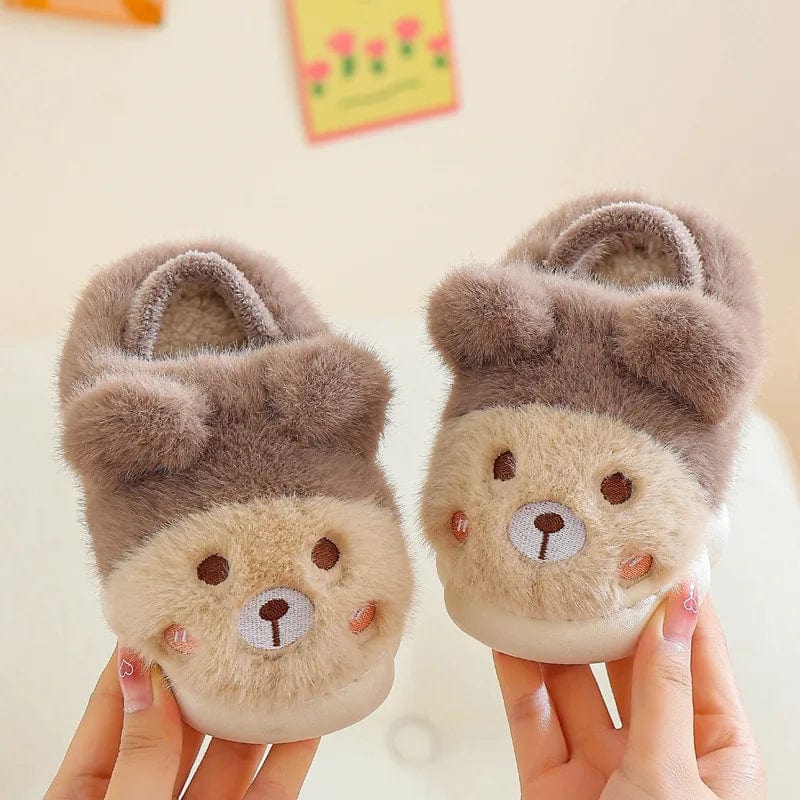 Chaussons Enfant Animaux Marron / 19-20