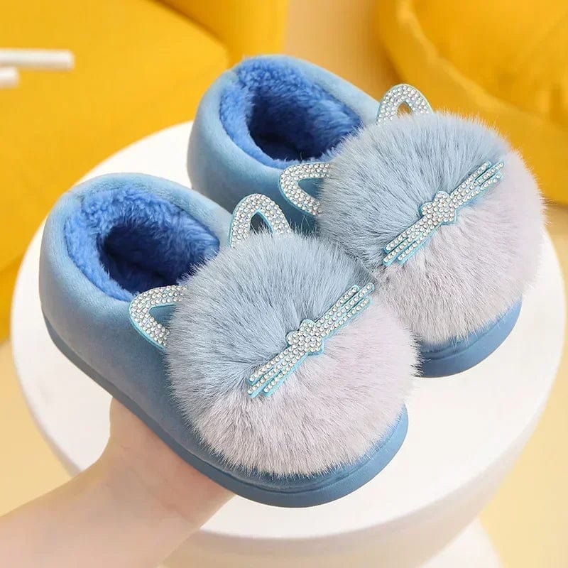 Chaussons Enfant Chat Bleu 1 / 20-21