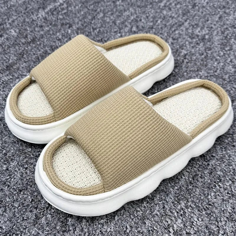Chaussons femme antidérapant Marron / 35-36
