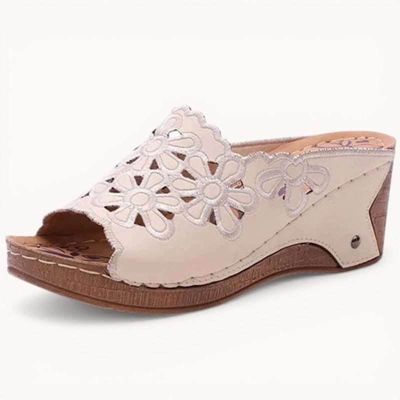 Chaussons femme | Compensés Blanc / 34-35