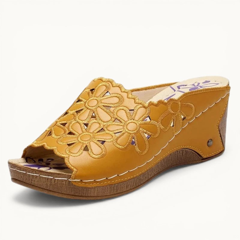Chaussons femme | Compensés Jaune / 34-35