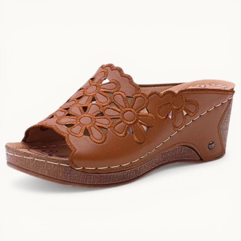 Chaussons femme | Compensés Marron / 34-35