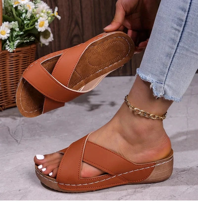 Chaussons femme | Cuir Pu