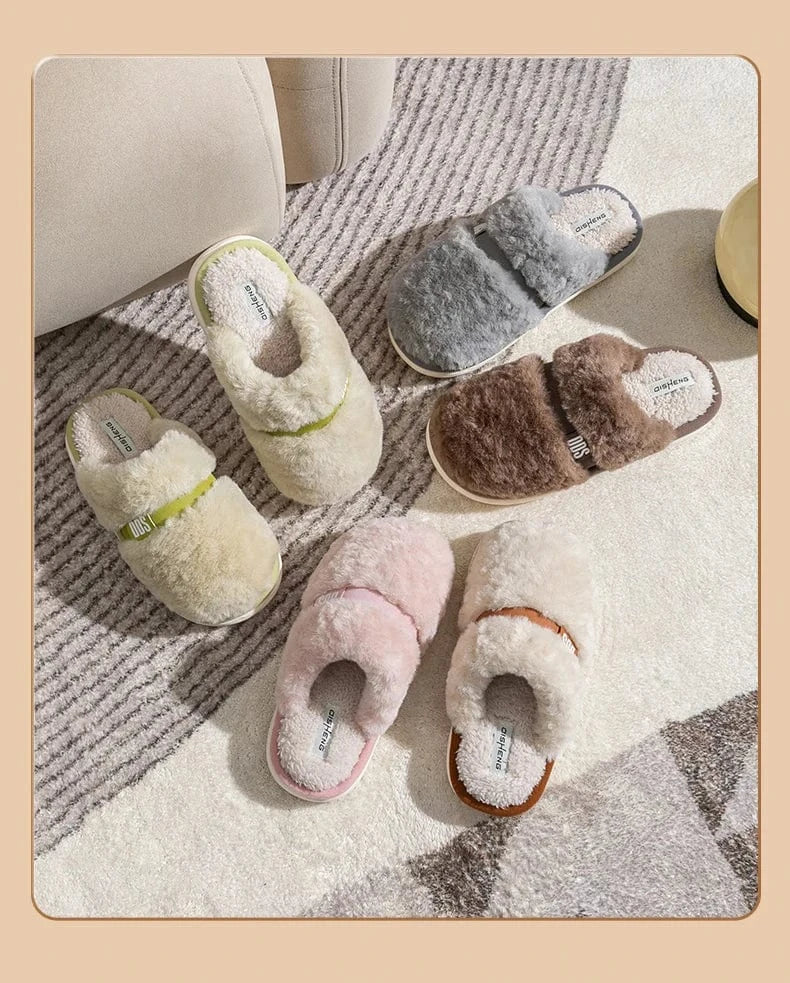 Chaussons femme hiver | Peluche épaisse