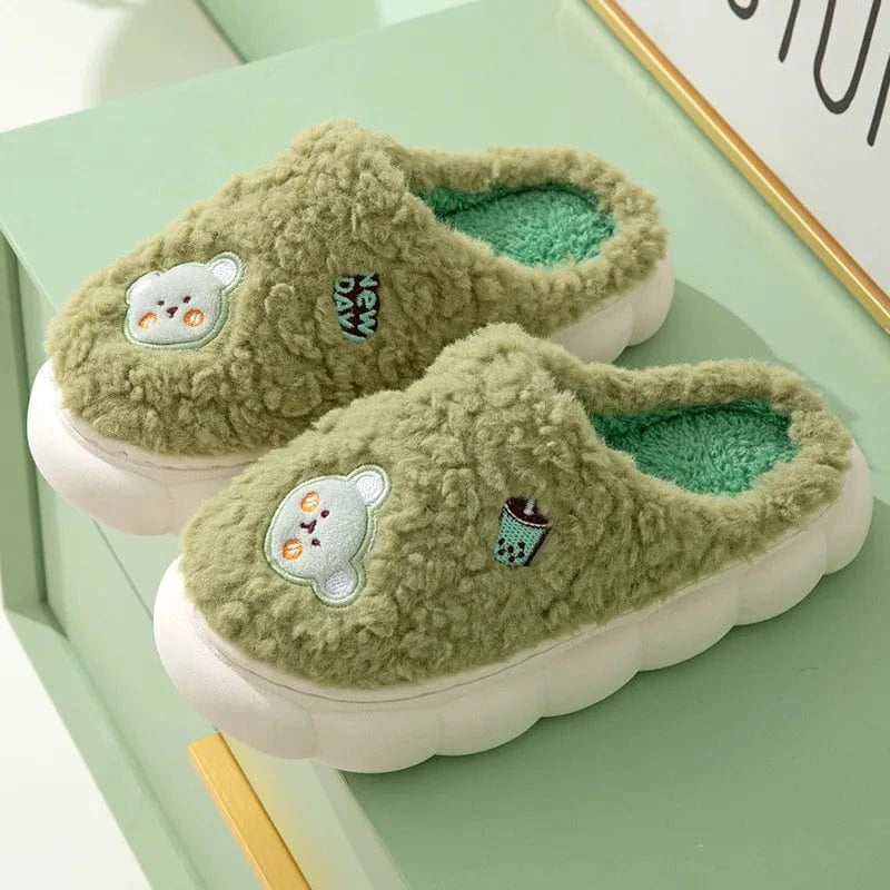 Chaussons femmes - Mimou Vert / 34-35