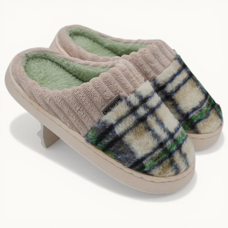 Chaussons fourrés femme - Plitch Vert / 35-36
