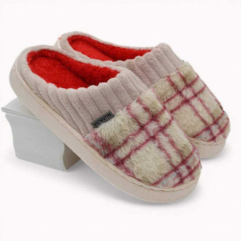 Chaussons fourrés femme - Plitch Rouge / 35-36