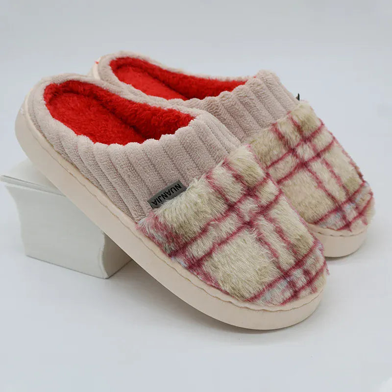 Chaussons fourrés femme - Plitch Rouge / 35-36