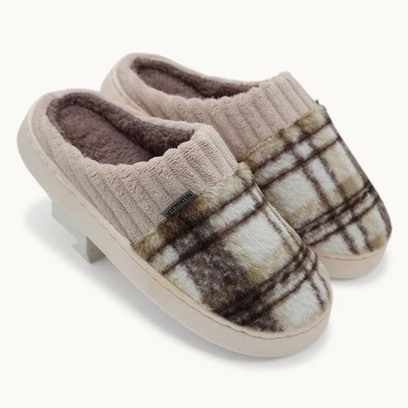 Chaussons fourrés femme - Plitch Marron / 35-36