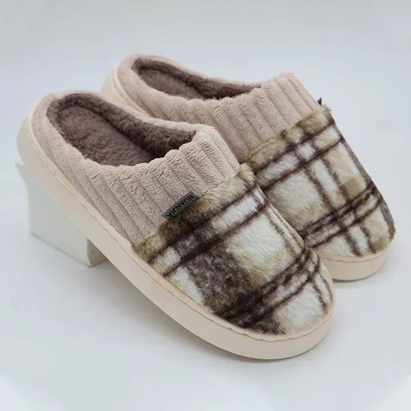 Chaussons fourrés femme - Plitch Marron / 35-36