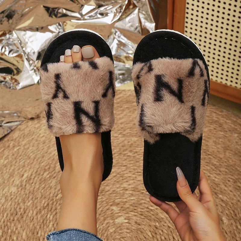 Chaussons fourrures - NY Marron / 35-36