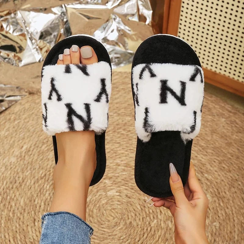 Chaussons fourrures - NY Blanc / 35-36