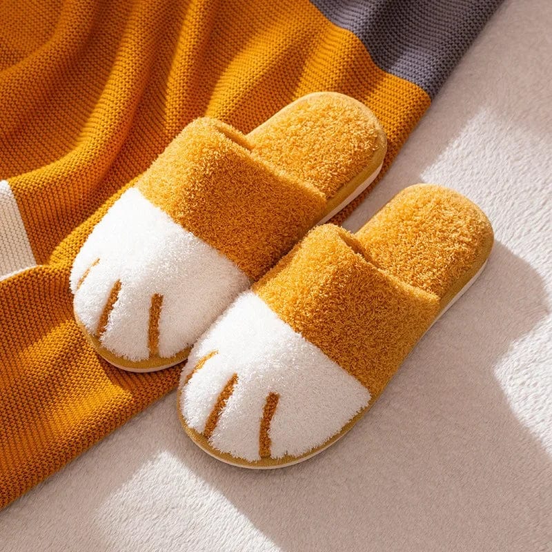 Chaussons griffe de chat Jaune / 35-36