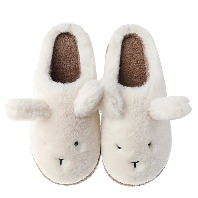 Chaussons Hiver Lapin Blanc / 35-36