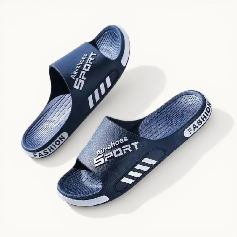 Chaussons homme été | Tongs PVC antidérapantes Bleu / 34-35