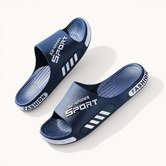 Chaussons homme été | Tongs PVC antidérapantes Bleu / 34-35