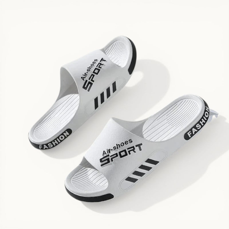 Chaussons homme été | Tongs PVC antidérapantes Blanc / 34-35