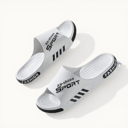 Chaussons homme été | Tongs PVC antidérapantes Blanc / 34-35