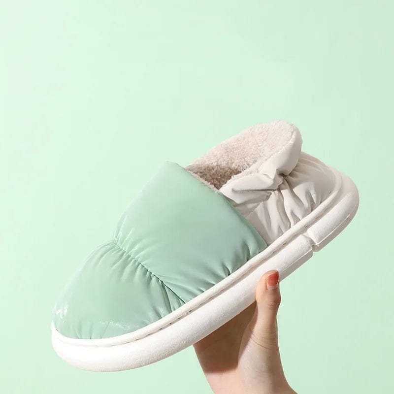 Chaussons Imperméables Hiver Vert/Crème / 42-43