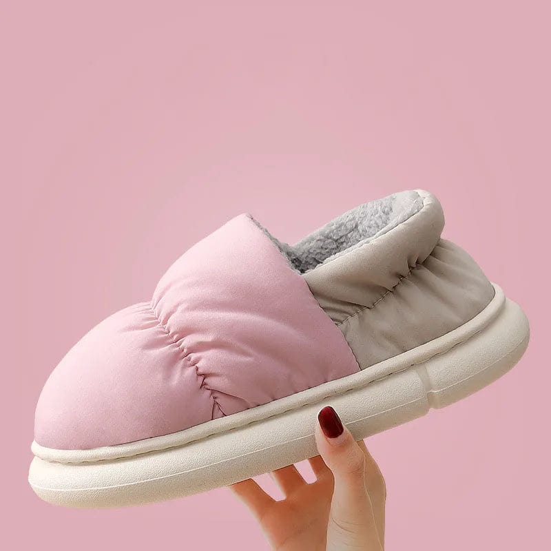 Chaussons Imperméables Hiver Rose/Crème / 44-45