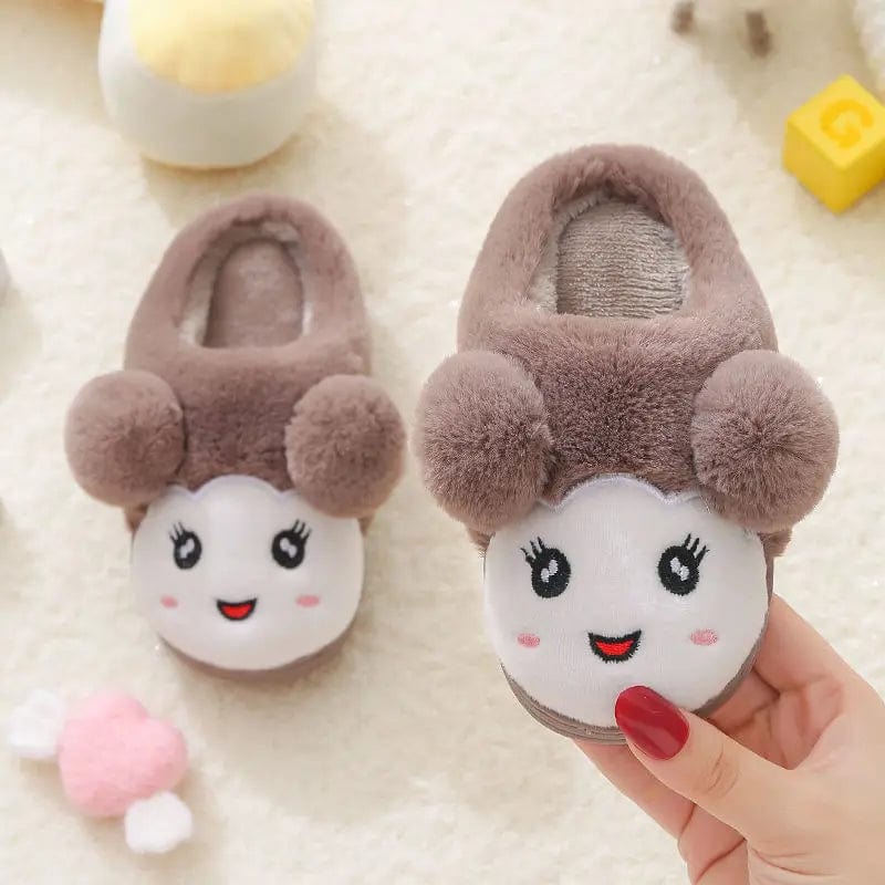 Chaussons kawaii enfant Marron / 19-20