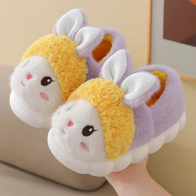 Chaussons Lapin Enfant Jaune/Violet 1 / 20-21