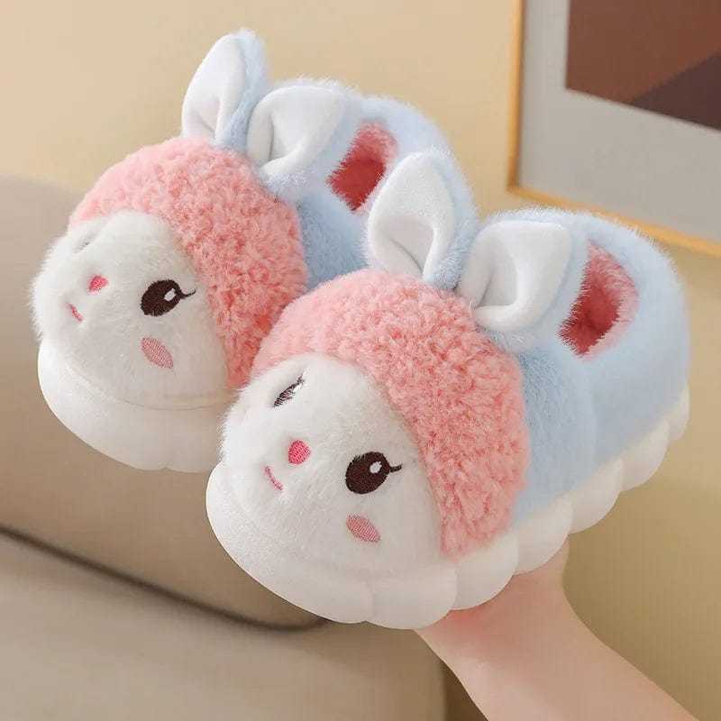 Chaussons Lapin Enfant Rose/Bleu 1 / 20-21