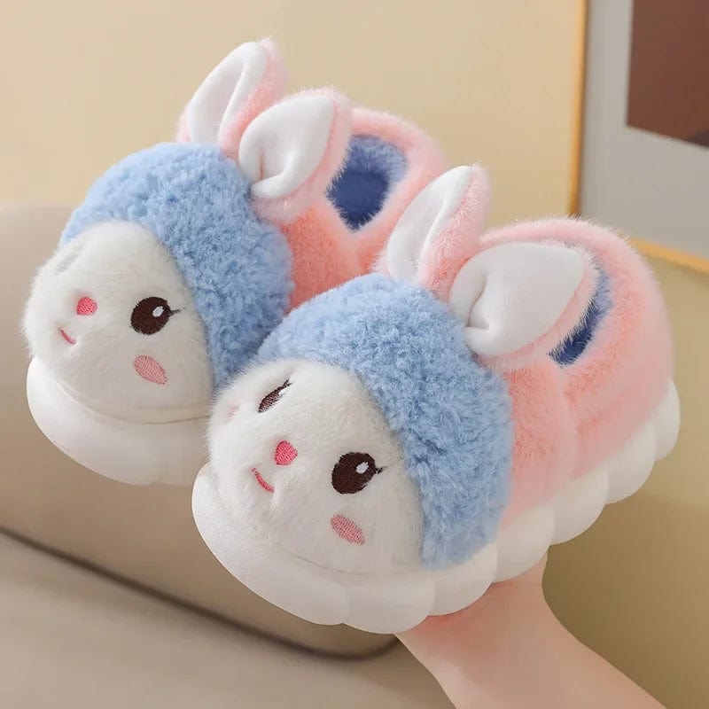 Chaussons Lapin Enfant Bleu/Rose 1 / 20-21